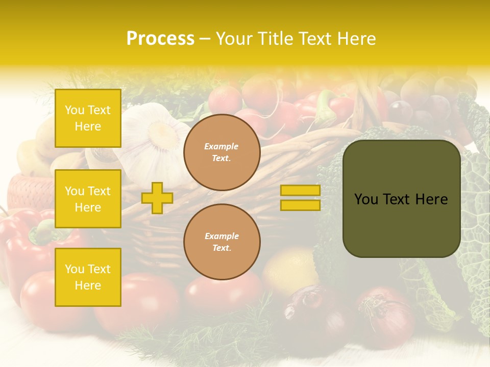 Basket Diet Fresh PowerPoint Template