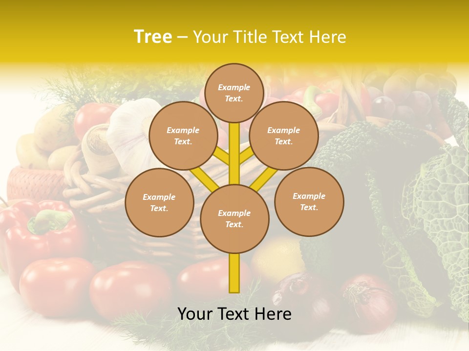 Basket Diet Fresh PowerPoint Template