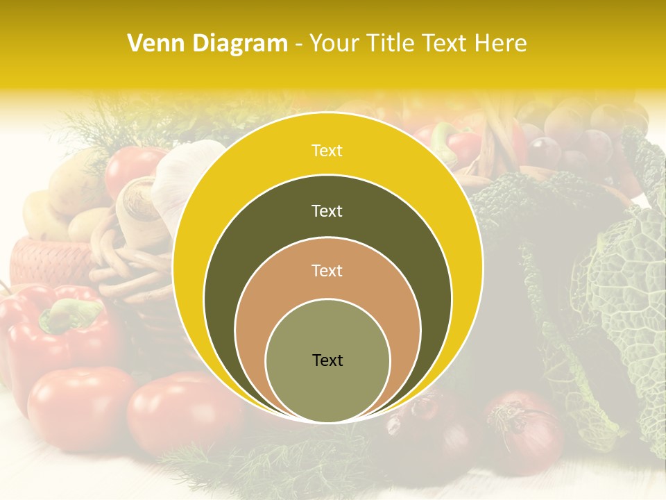 Basket Diet Fresh PowerPoint Template