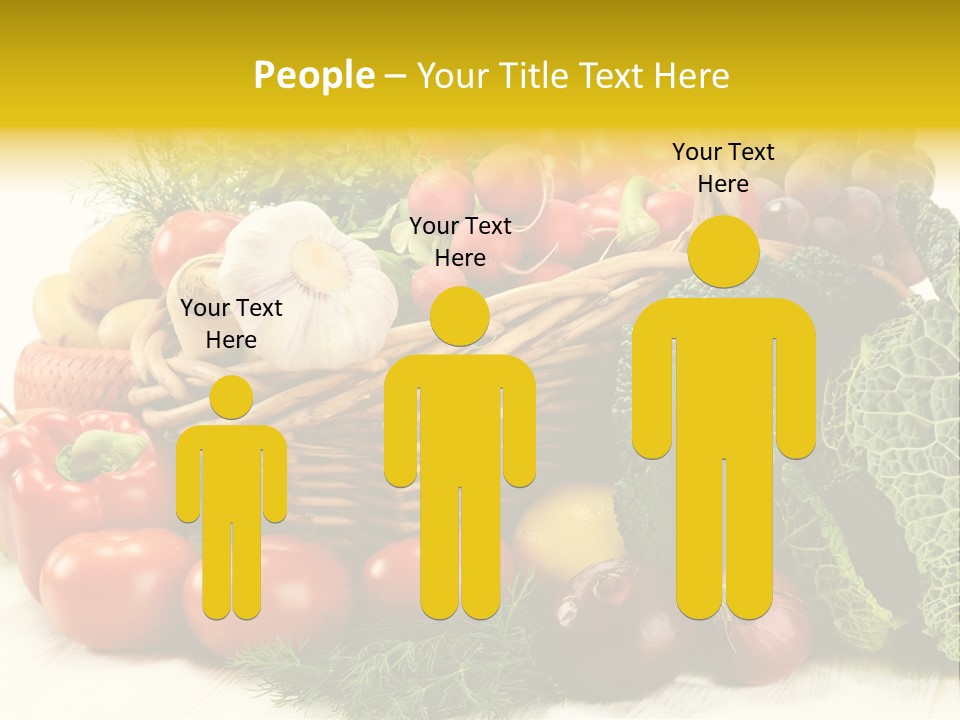 Basket Diet Fresh PowerPoint Template