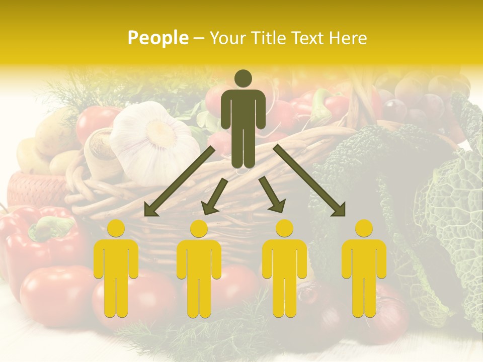 Basket Diet Fresh PowerPoint Template