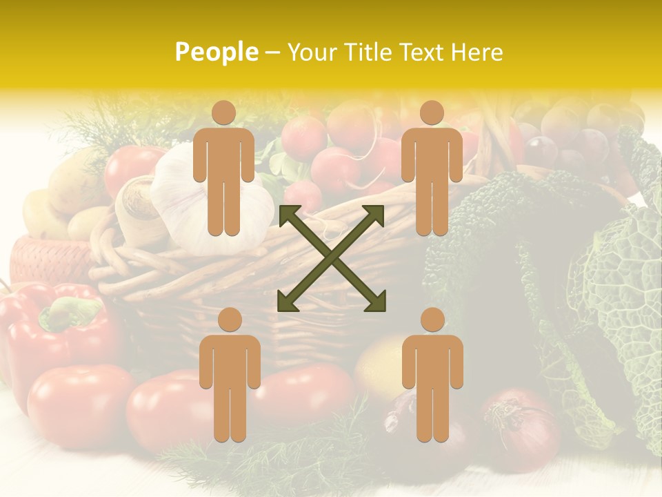 Basket Diet Fresh PowerPoint Template