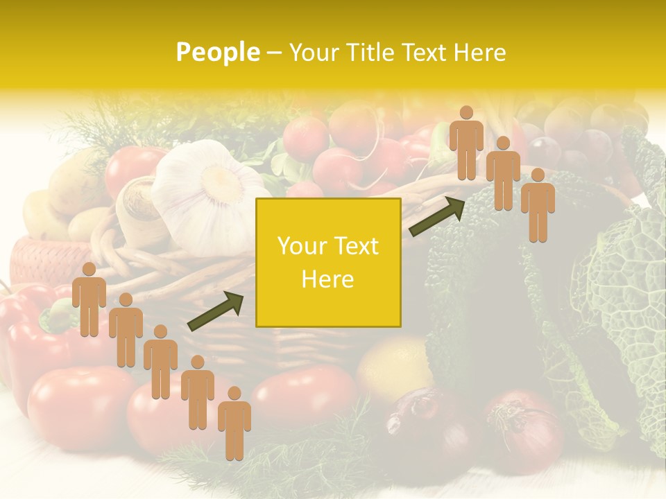 Basket Diet Fresh PowerPoint Template