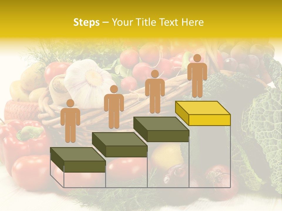 Basket Diet Fresh PowerPoint Template