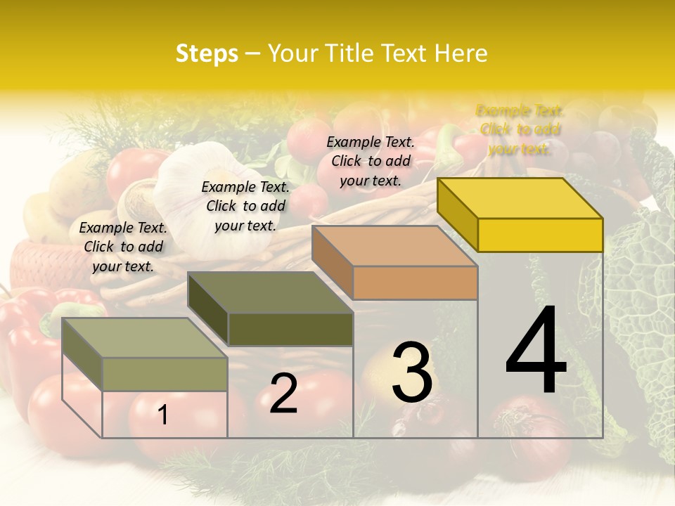 Basket Diet Fresh PowerPoint Template