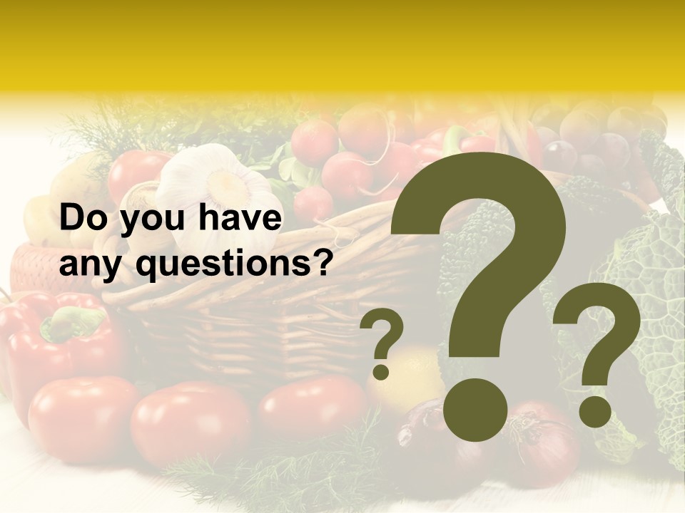 Basket Diet Fresh PowerPoint Template