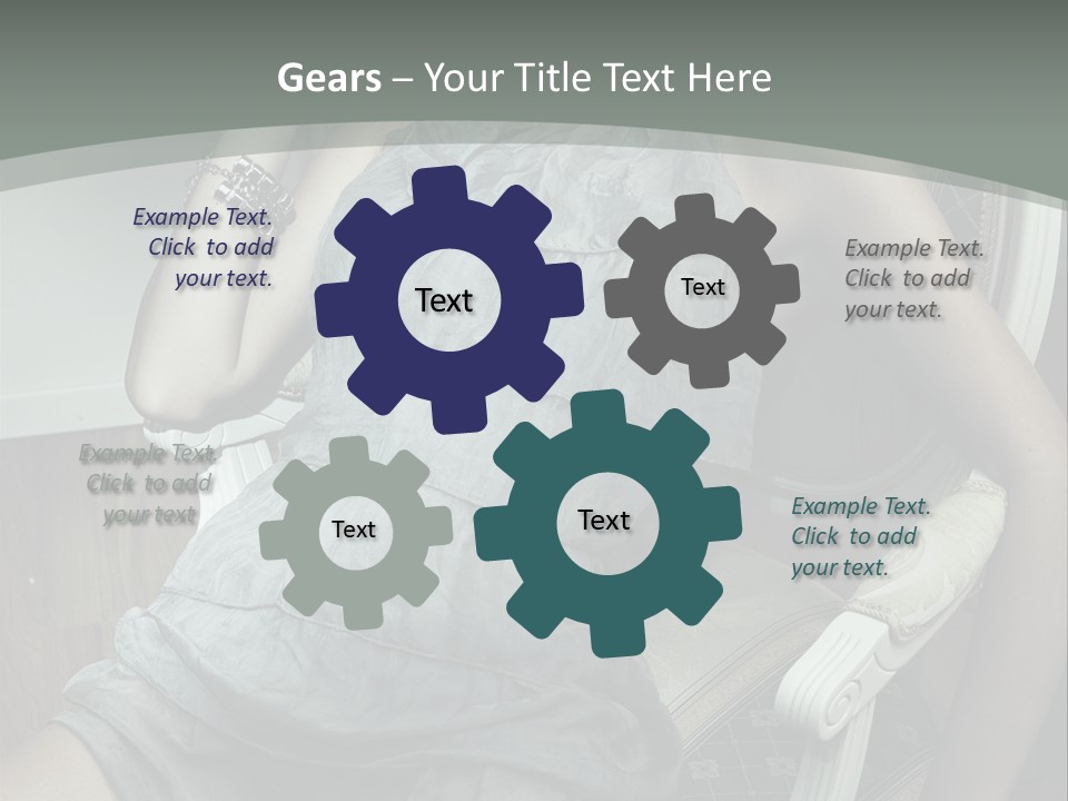 Expression Woman Model PowerPoint Template