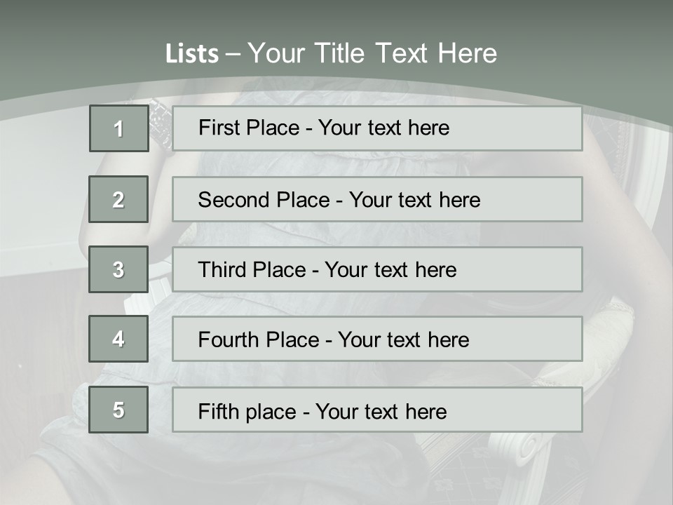 Expression Woman Model PowerPoint Template
