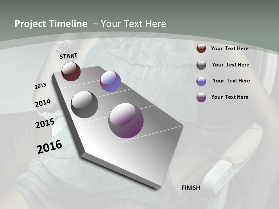 Expression Woman Model PowerPoint Template