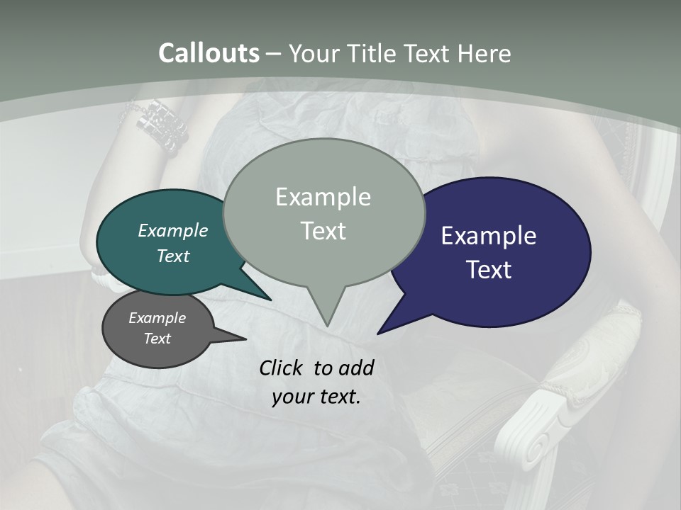 Expression Woman Model PowerPoint Template
