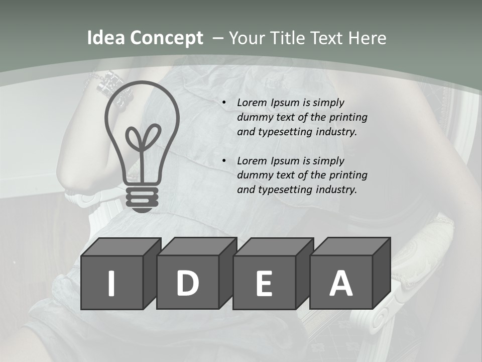 Expression Woman Model PowerPoint Template