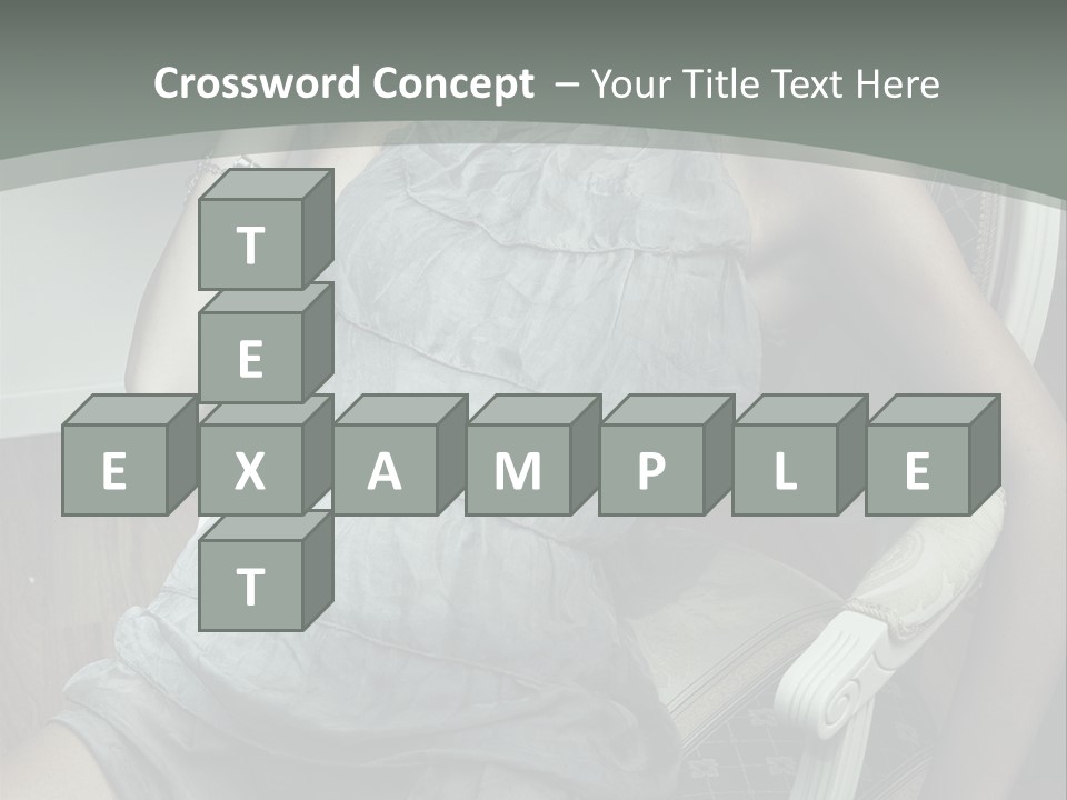 Expression Woman Model PowerPoint Template