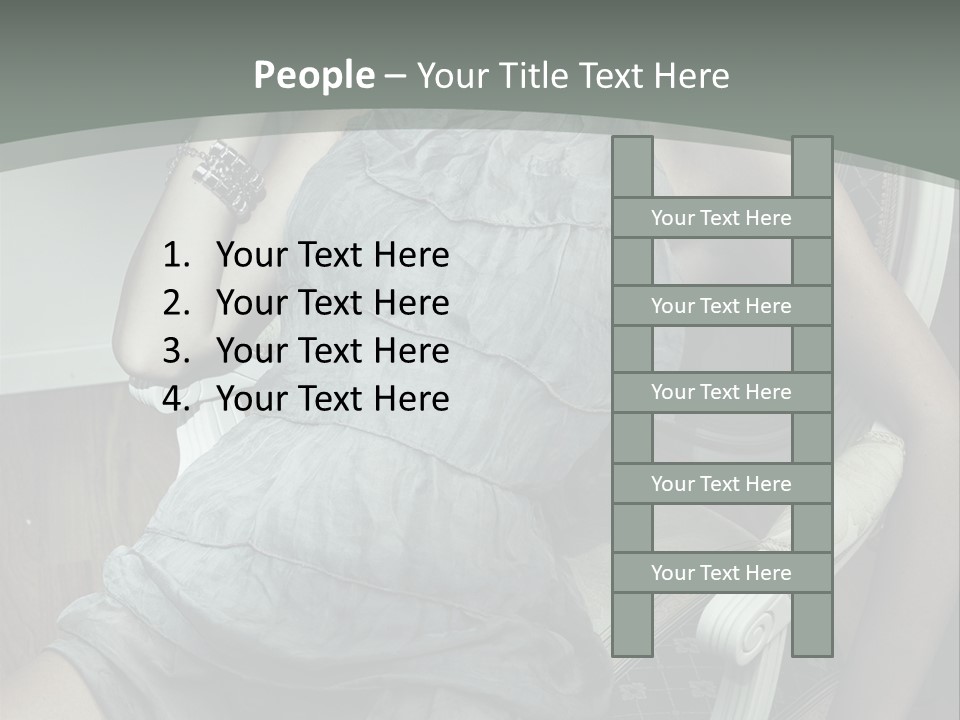 Expression Woman Model PowerPoint Template