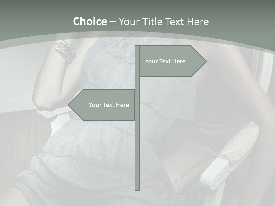 Expression Woman Model PowerPoint Template