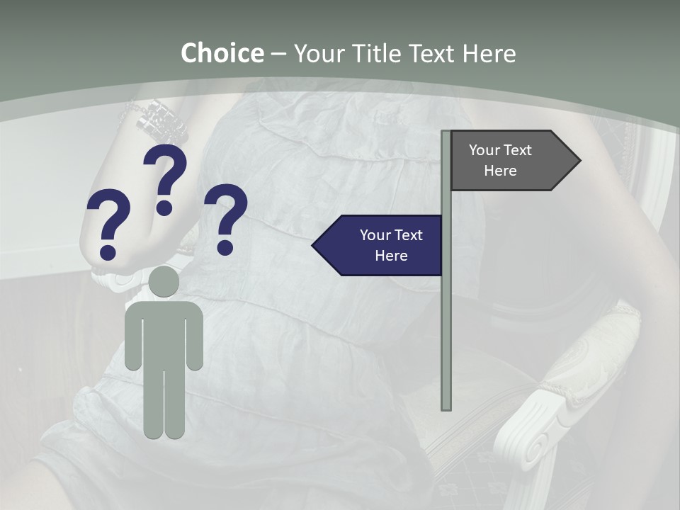 Expression Woman Model PowerPoint Template