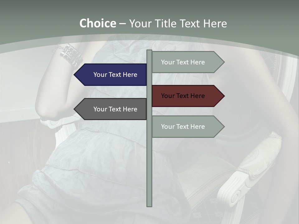 Expression Woman Model PowerPoint Template