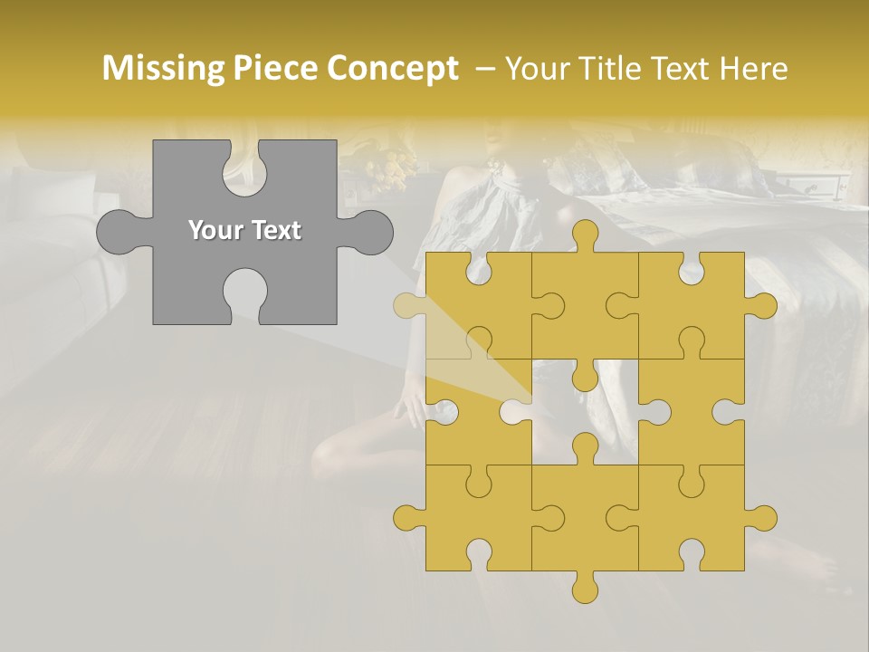 Female Armchair Lips PowerPoint Template