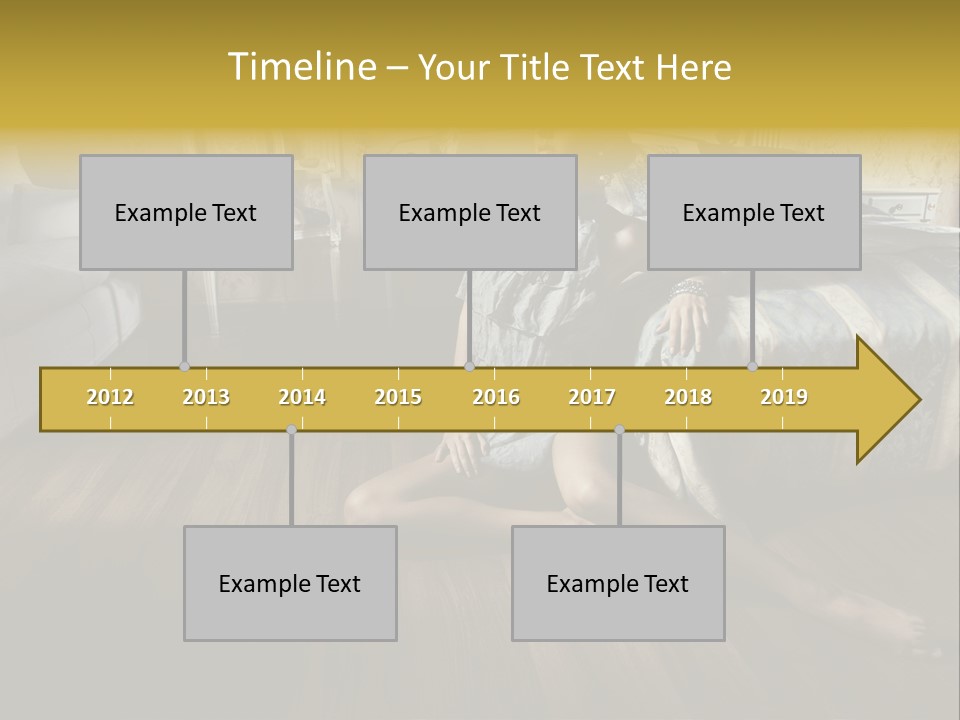 Female Armchair Lips PowerPoint Template