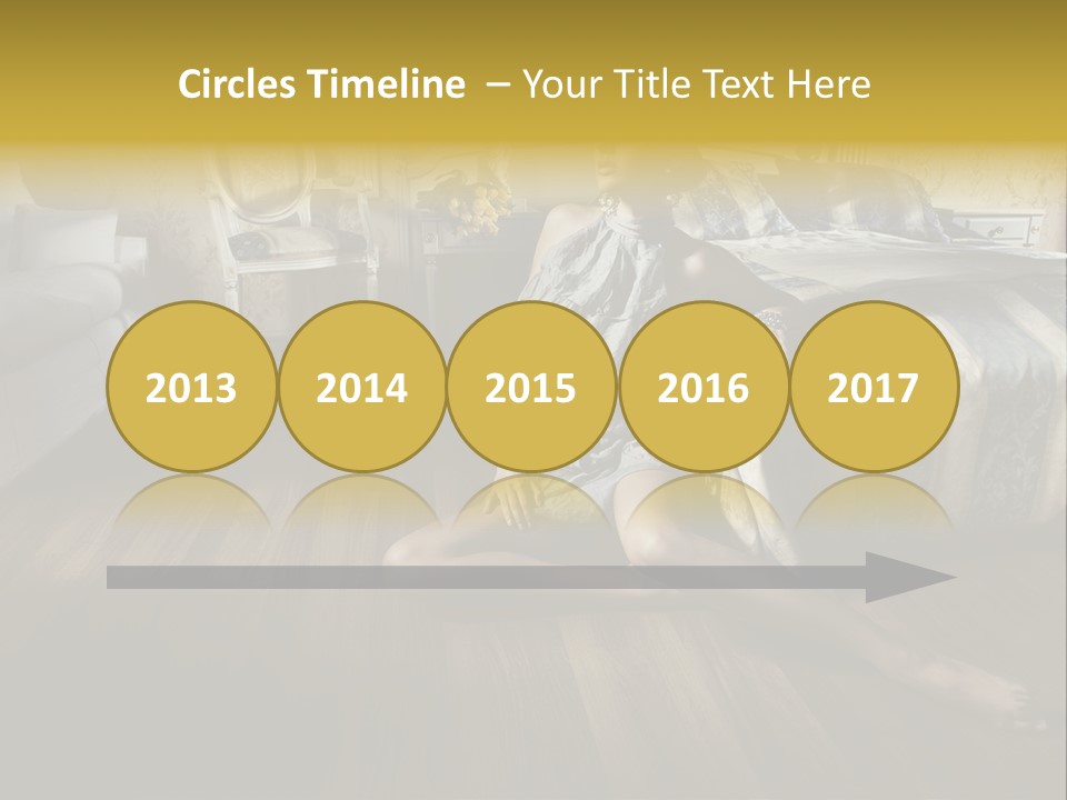 Female Armchair Lips PowerPoint Template