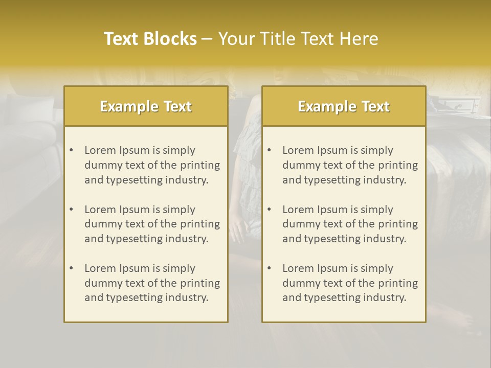 Female Armchair Lips PowerPoint Template
