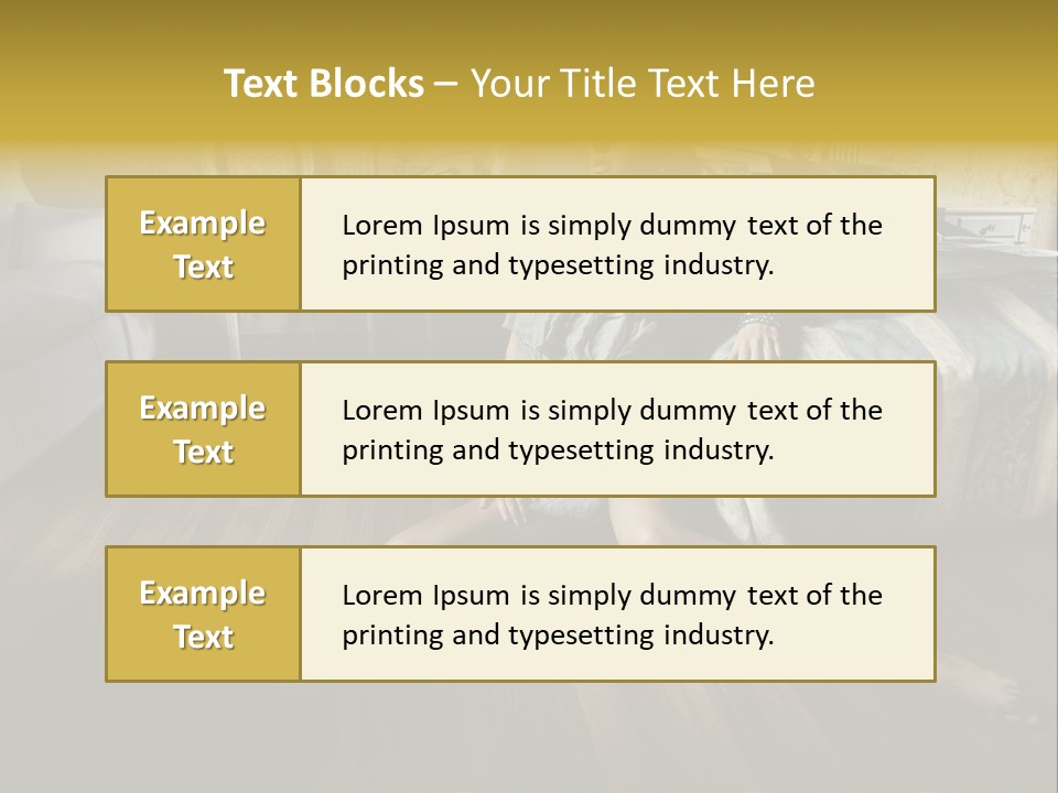 Female Armchair Lips PowerPoint Template