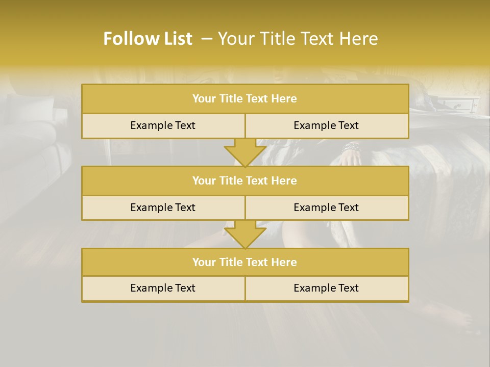 Female Armchair Lips PowerPoint Template