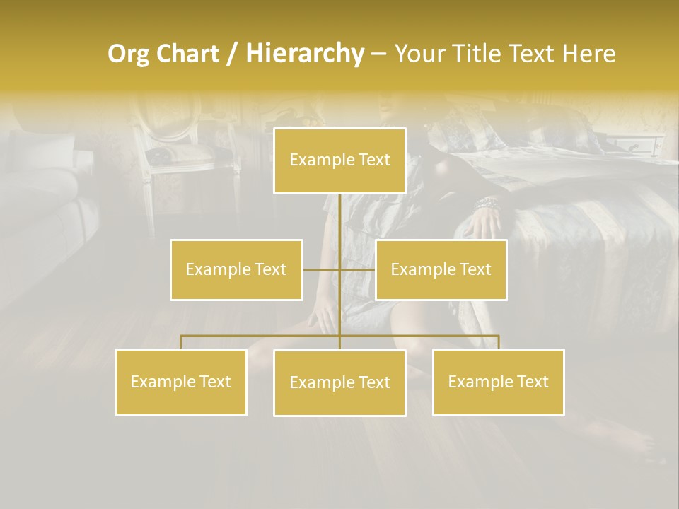 Female Armchair Lips PowerPoint Template