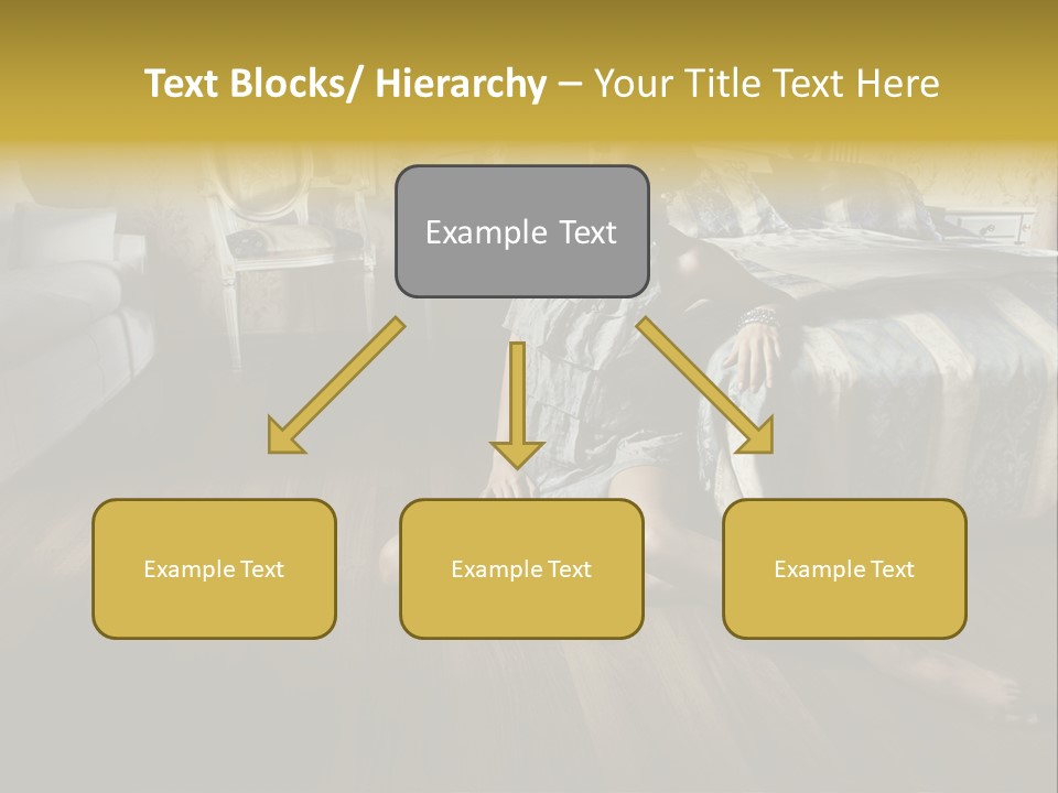 Female Armchair Lips PowerPoint Template