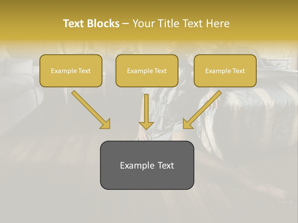 Female Armchair Lips PowerPoint Template