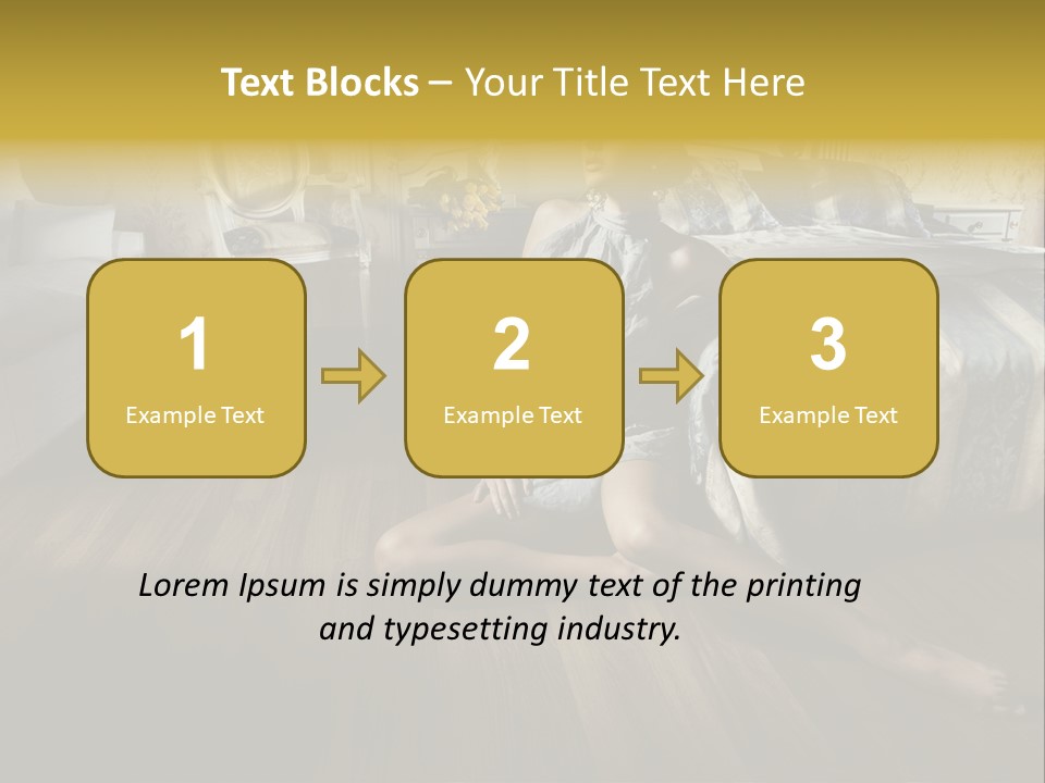 Female Armchair Lips PowerPoint Template