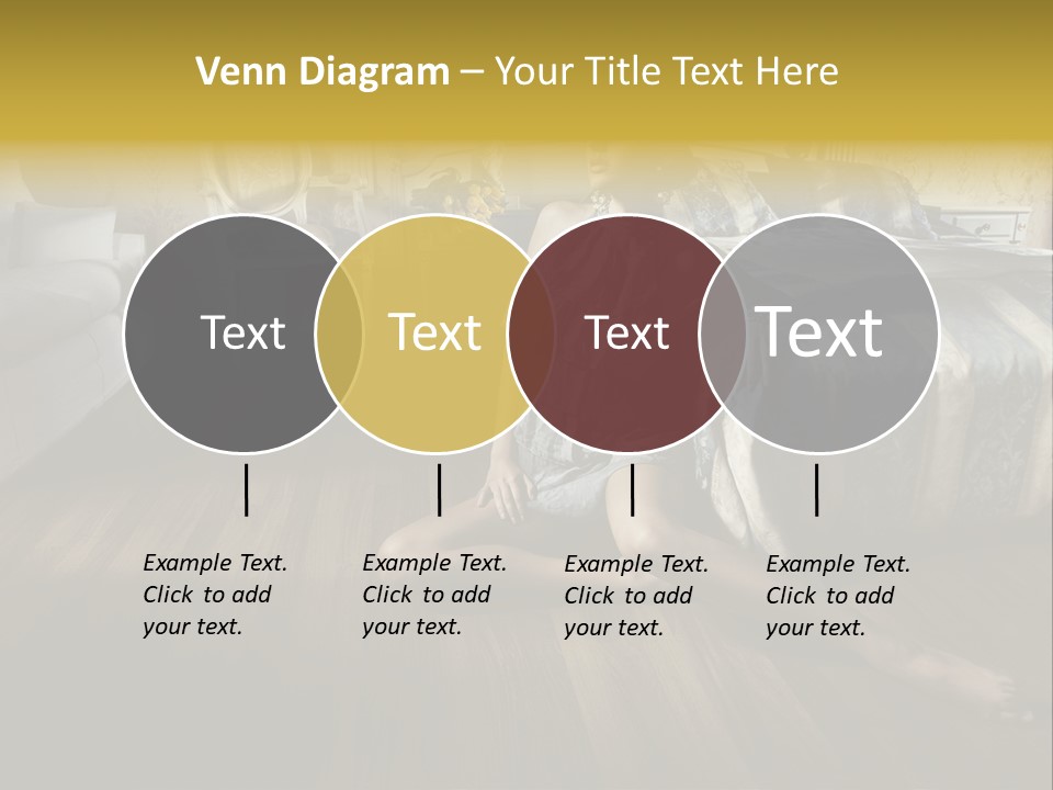 Female Armchair Lips PowerPoint Template