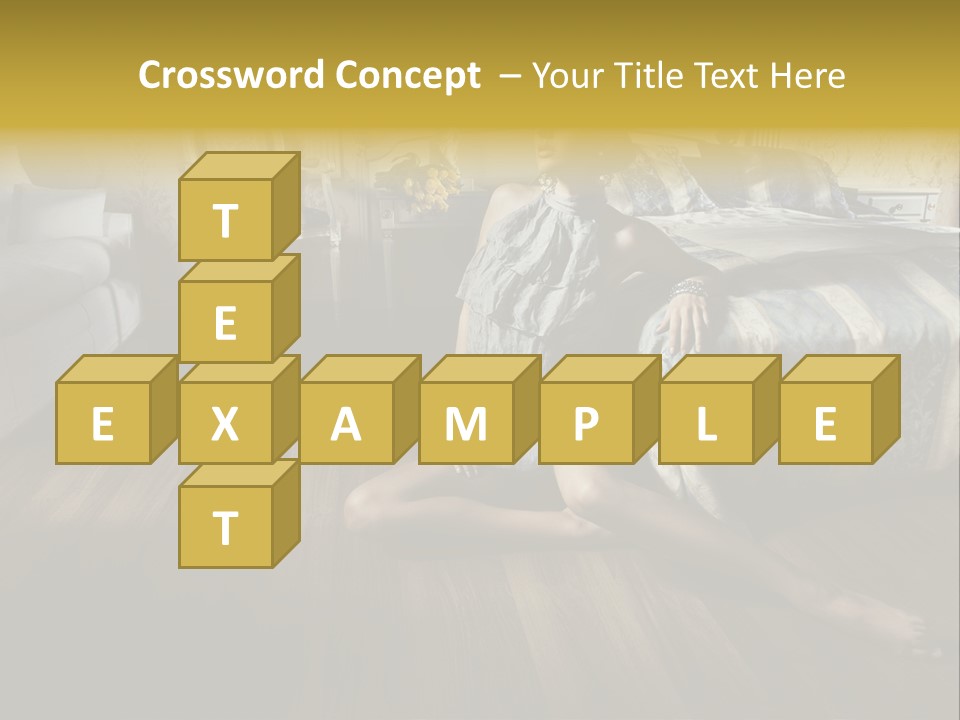 Female Armchair Lips PowerPoint Template