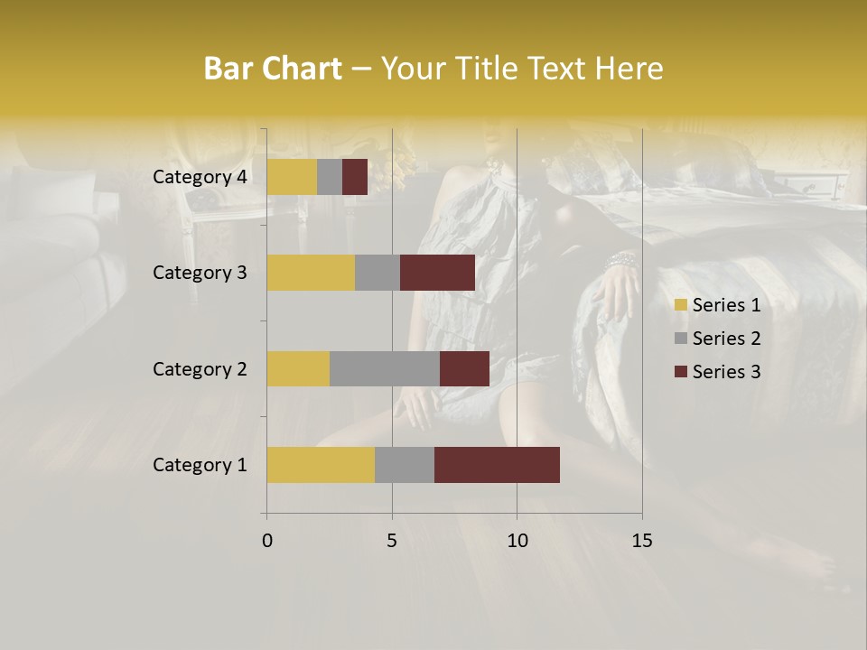 Female Armchair Lips PowerPoint Template