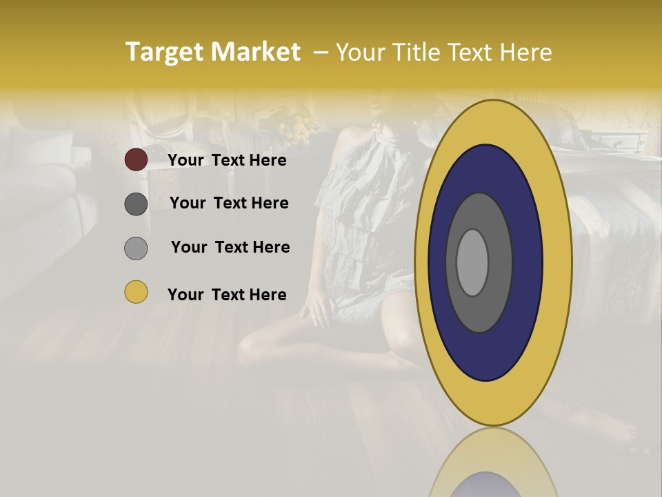 Female Armchair Lips PowerPoint Template