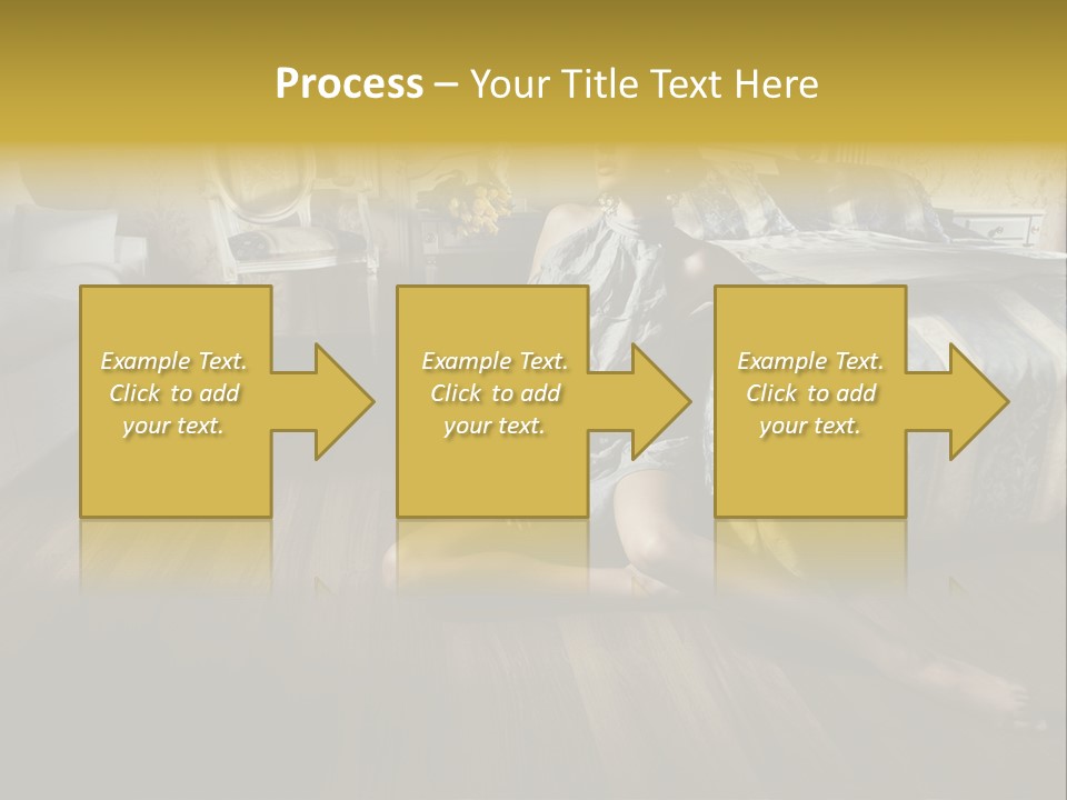 Female Armchair Lips PowerPoint Template