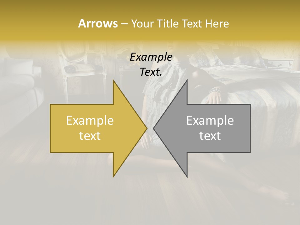 Female Armchair Lips PowerPoint Template