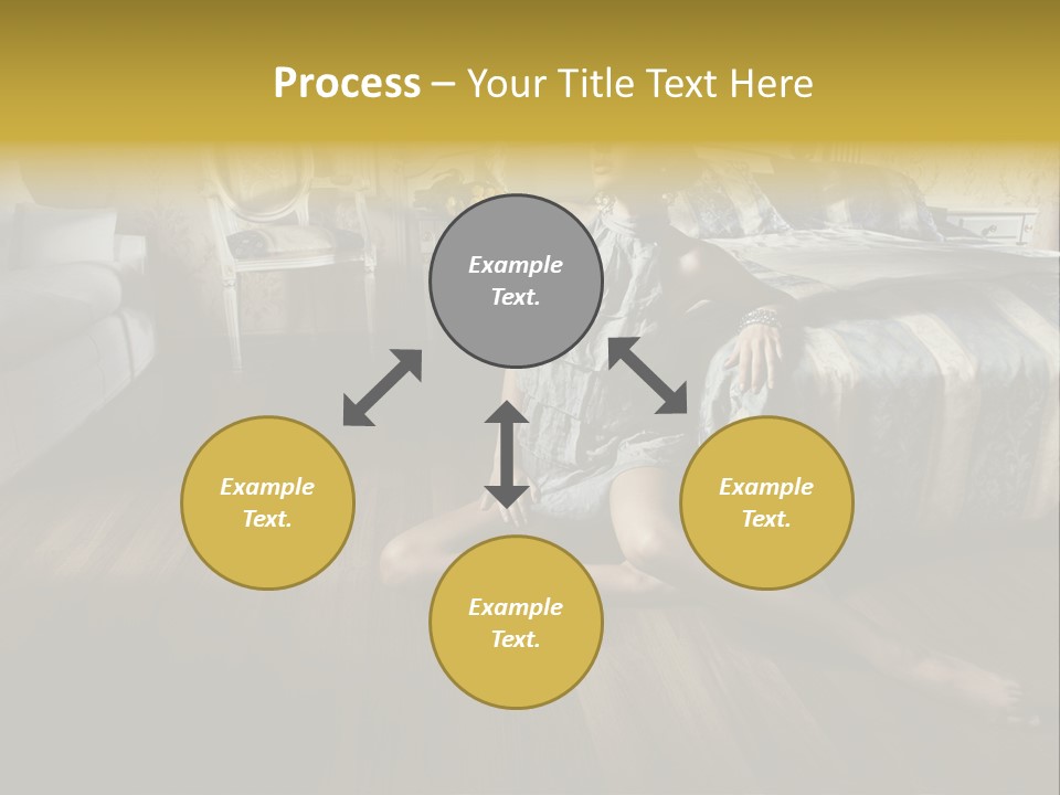 Female Armchair Lips PowerPoint Template