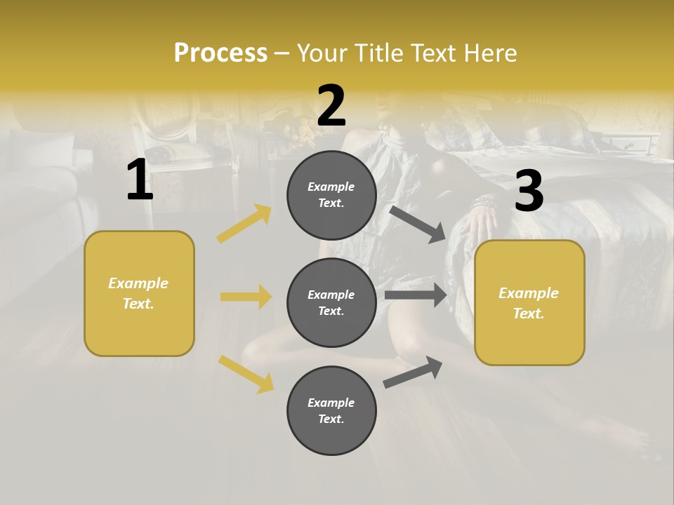 Female Armchair Lips PowerPoint Template