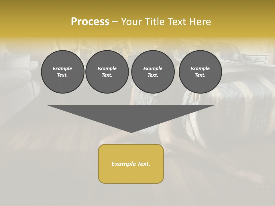 Female Armchair Lips PowerPoint Template