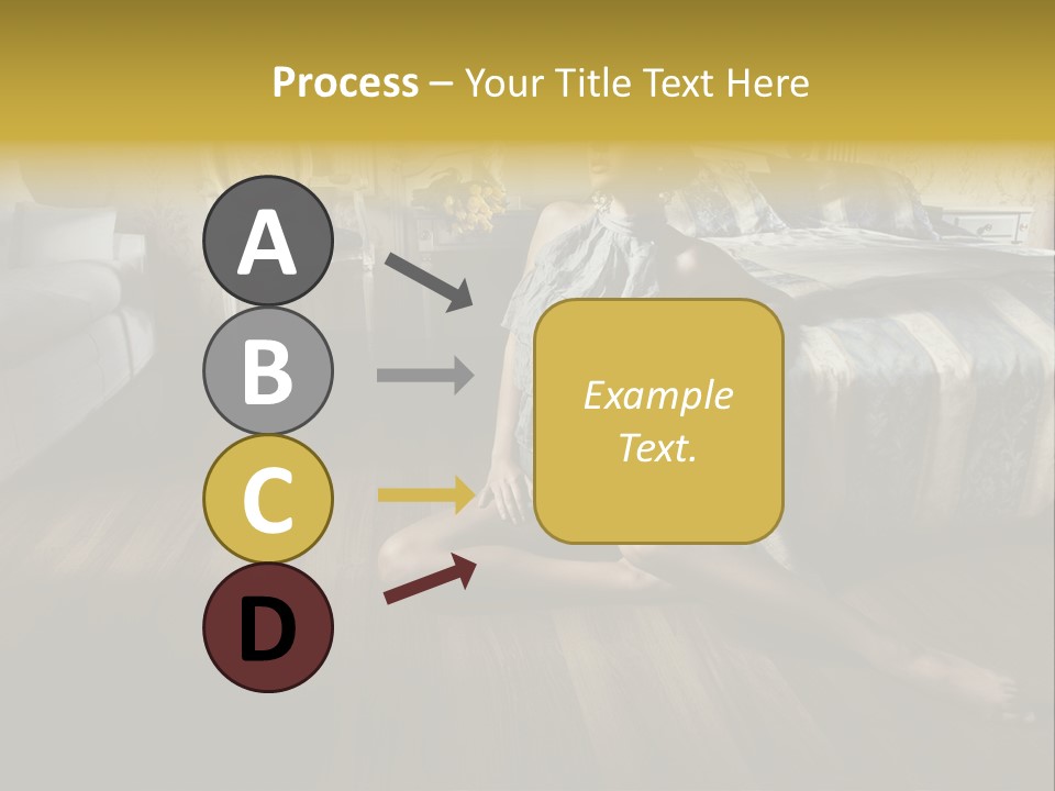 Female Armchair Lips PowerPoint Template