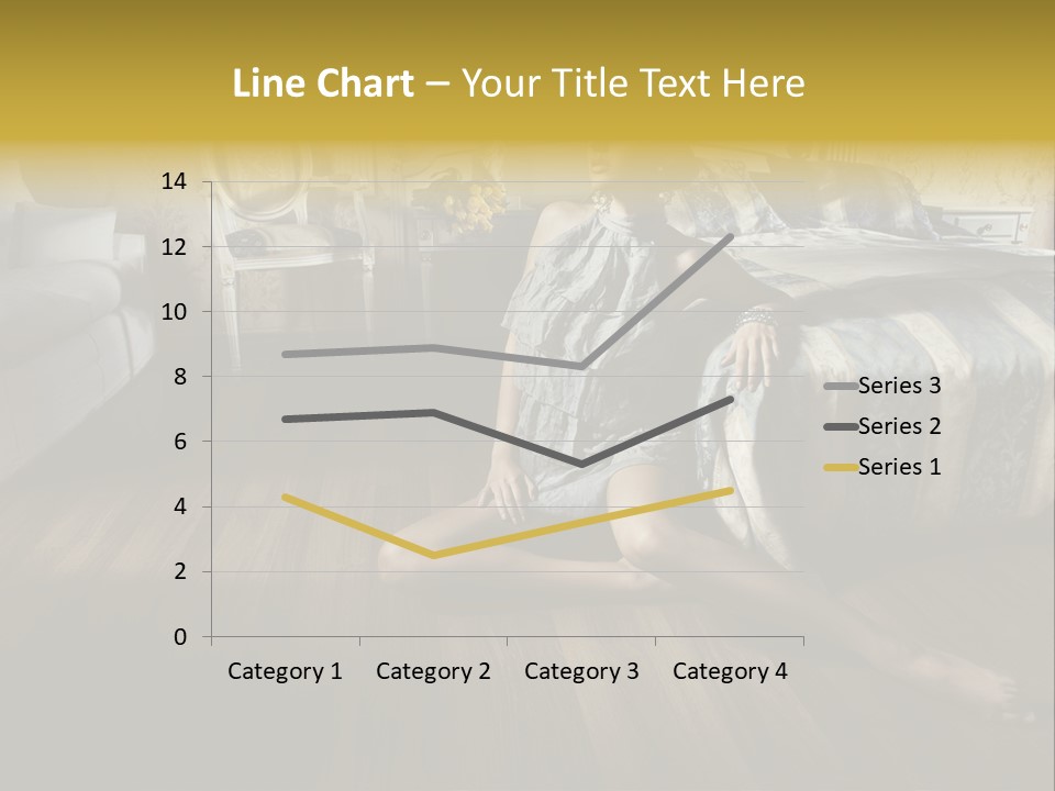 Female Armchair Lips PowerPoint Template