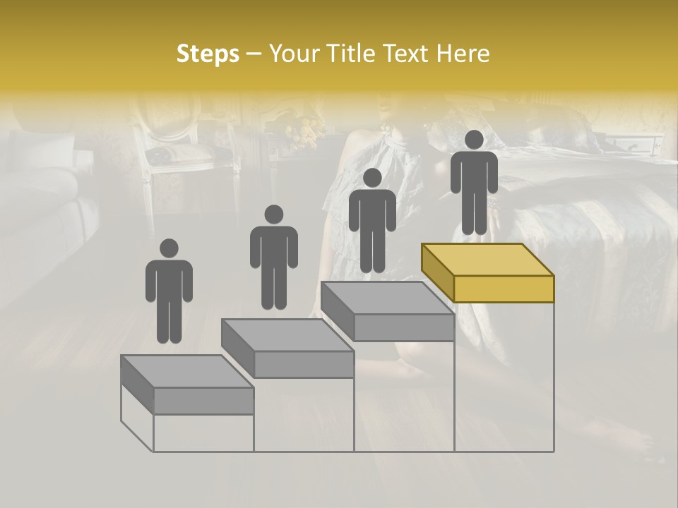 Female Armchair Lips PowerPoint Template