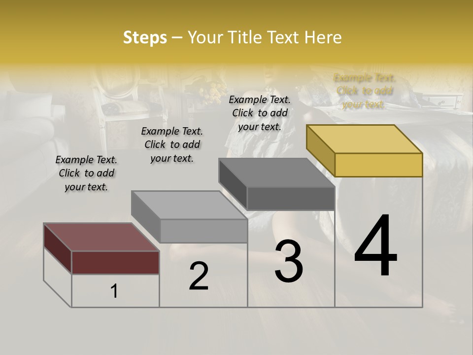 Female Armchair Lips PowerPoint Template