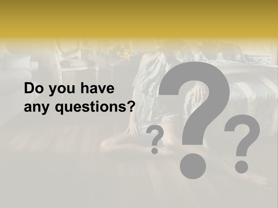 Female Armchair Lips PowerPoint Template