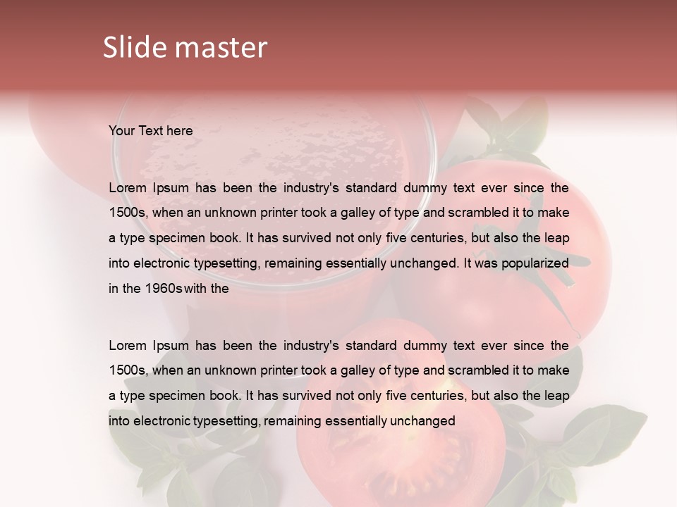 Basil Glassware Juicy PowerPoint Template