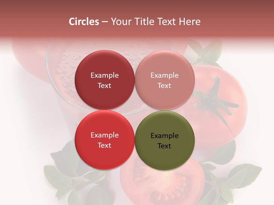 Basil Glassware Juicy PowerPoint Template