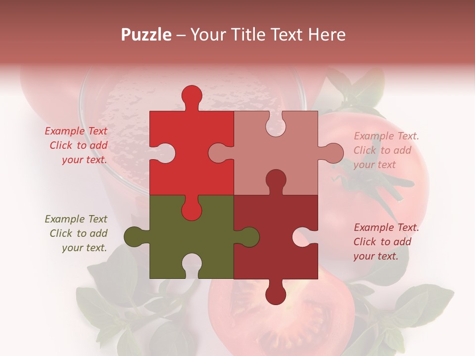 Basil Glassware Juicy PowerPoint Template