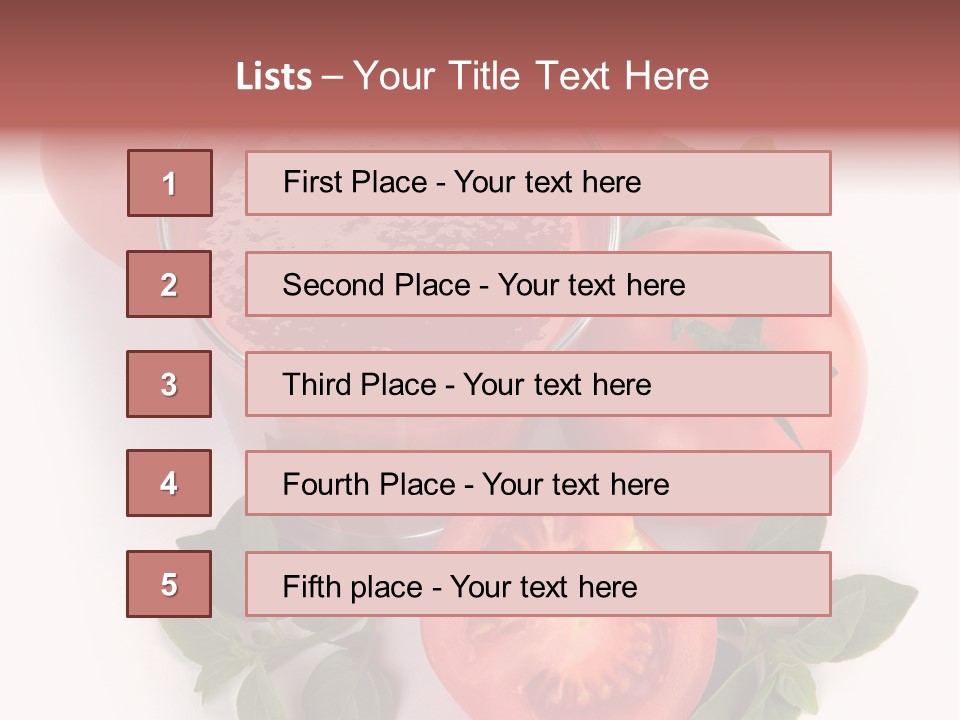 Basil Glassware Juicy PowerPoint Template