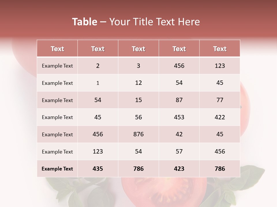 Basil Glassware Juicy PowerPoint Template