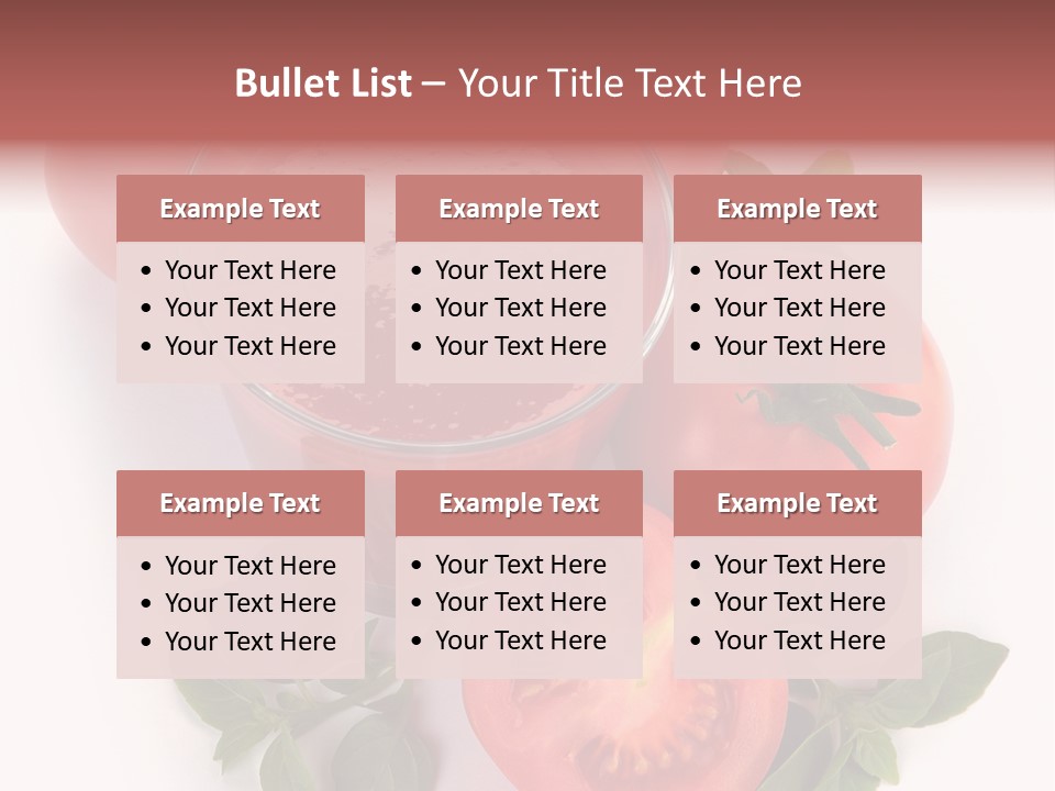 Basil Glassware Juicy PowerPoint Template